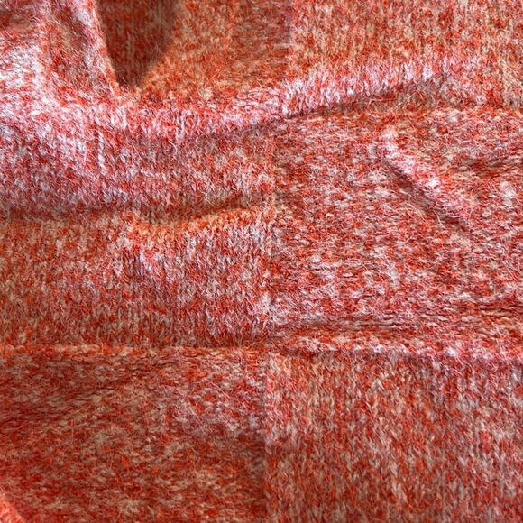 ZARA Orange V Neck Sweater - Picture 5 of 6
